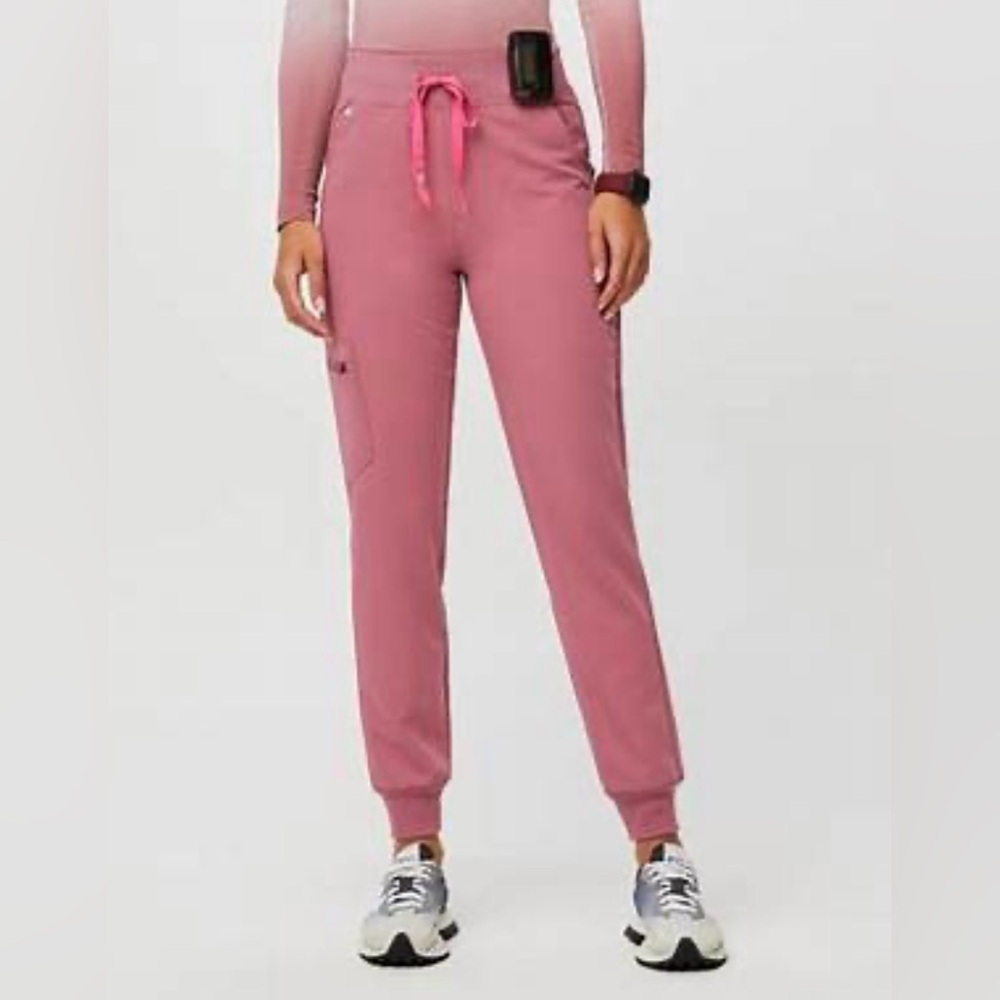 FIGS Pink Quartz BCA High-Waisted Zamora Jogger Scrub Pants